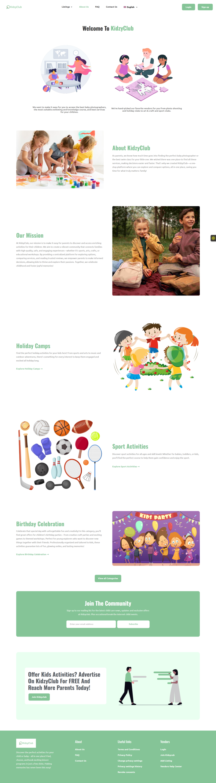 about us page english version