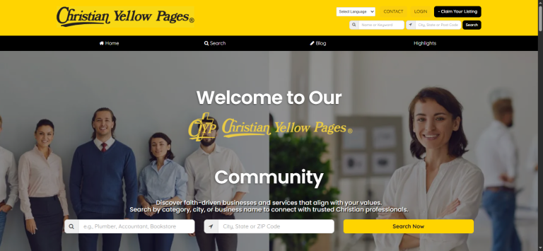 Christian Yellow Pages – Brilliant Directories Website